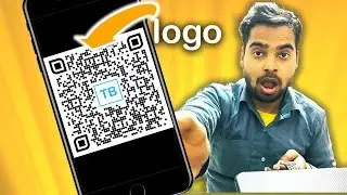 How to add Custom logo in QR Code for free !!