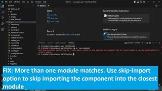 Fix: More than one module matches. Use skip-import option