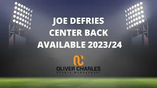 Joe Defries, Center Back, Available Fall 2023, Spring 2024, Fall 2024