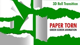 Paper Torn Green Screen Animation | Green Screen Paper Torn Tear Transition Effects