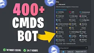 (OUTDATED) How To Make a Discord Bot Without Coding 24/7 Hours Online | 400+ Commands