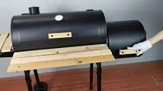 YL1102 double barrel smoker grill video