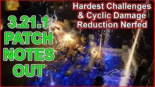 POE 3.21.1 Patch Live - Two Challenges and Cyclic Damage Reduction Nerfed - Path of Exile - Crucible
