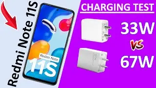 Redmi Note 11S Battery Charging & Drain Test with 33W and 67W Power Adapters  | Unboxing | HINDI 🔥🔥🔥