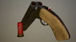 Shotgun using blender and substance painter [Ajax Town]