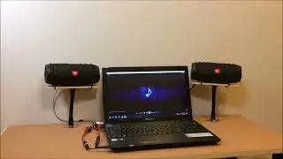 2 JBL Charge 3's Wired in Stereo (Sound Test)