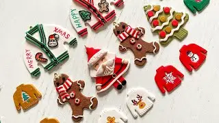 Polymer Clay Christmas Earrings Ideas with Cookie Cutter