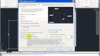 Стиль размеров в AutoCad 2011
