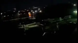 Ночные взрывы в Курске (РФ). Night explosions in Kursk (RF).