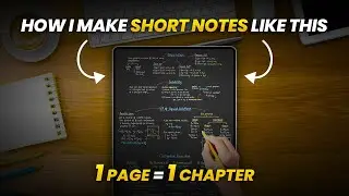How to make effective SHORT NOTES 📝 : JEE 2025 Strategy