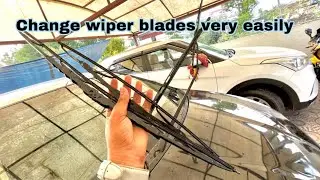 How to replace your windshield wiper blades || अपनी कार में वाइपर ब्लेड कैसे बदलें.
