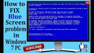 Blue screen problem in windows 7 PC