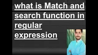 what is Match and  search function in regular expression in python  ?