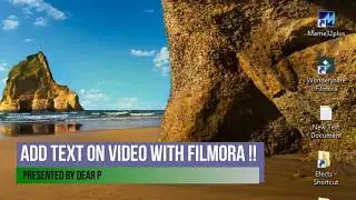 How to Add Text on Video with Filmora Video Editor