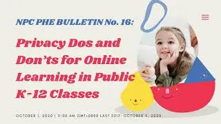 Issued by the Data Privacy Council for the education sector and the National Privacy Commission NPC,