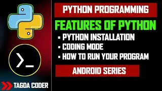 How to Install, Run And What is Interactive and Script Mode in Python By | Tagda Coder