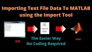 Import Text File Data with No Coding In MATLAB