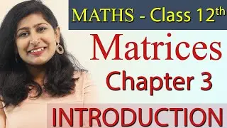 Introduction - Matrices - Chapter 3, Maths Class 12th