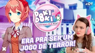 #124 Começando uma novel e duvidando que é de TERROR! | Doki Doki Literature Club! #1