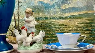 БАРАХОЛКА! Цветное стекло и антикварный фарфор. Новое поступление в Компот Петрович)