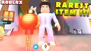 OWNING THE RAREST ITEM! THE CHINESE LANTERN in ROBLOX Adopt Me