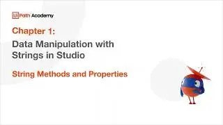01a.Data Manipulation with Strings in Studio - String Methods and Properties