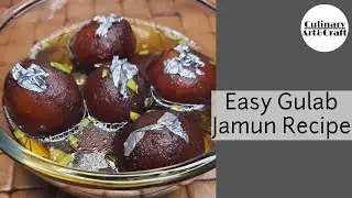 Easy & Quick Gulab Jamun Recipe | How To Make Gulab Jamun | Gulab Jamun Recipe Without Milk Powder