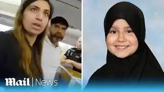 Sara Sharif: Moment police board flight and arrest fugitive family over daughter's murder
