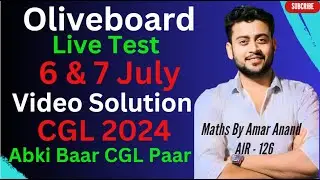 Oliveboard Live Test Analysis | 6th & 7th July Live Test Video Solution | Oliveboard today solution