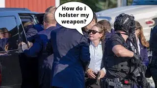 Female Secret Service agents embarrassing themselves
