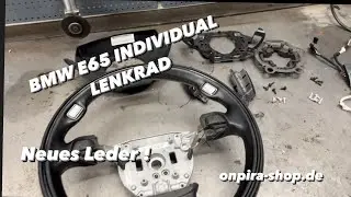 BMW E65 INDIVIDUAL Lenkrad neu beziehen | KENO