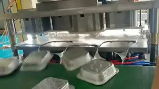Aluminum food container making machine airplane food box package machine