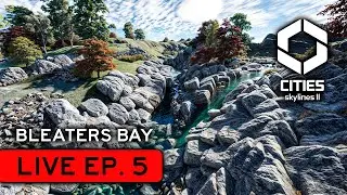 🔴 Part 1 | Detailing our shoreline! | Bleaters Bay - Ep 5 | LIVE Modded Cities Skylines 2