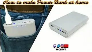 How to make 9000 mah Power bank At home |  DIY fast charging power bank #DIY #power_bank