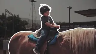 Pony Land San Diego: HIS 1ST TIME RIDING