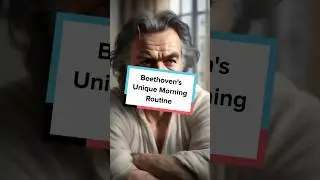 Beethoven's Unique Morning Routine #Shorts