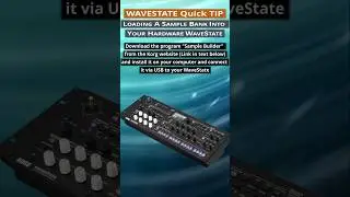 Loading a custom sample bank into the hardware Wavestate Synthesizer 