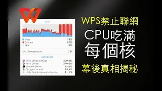 獨家揭秘：為什麼禁止WPS聯網會導致CPU被吃滿 | WPS | 金山 | BUG | CPU | MAC | 蘋果 | 聯網