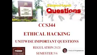 CCS344 Ethical Hacking Important Questions l Easy Pass