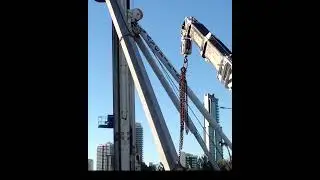 Pile Installation in Soft Clay #engineering #education
