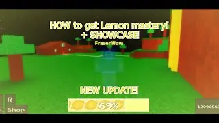How to get LEMON Mastery and Showcase! (Short video) ROBLOX Ability Wars