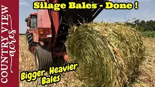 I Started Off By Breaking The Baler.  Finishing Up Baling Silage.