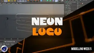 C4D Tutorial - Neon Logos - Modelling Week Day 5