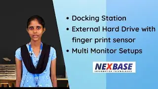 Docking Station | External Hard Disk with finger print sensor | Dual Monitor Stands