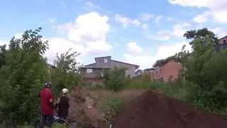 Дабл бекфлип на маленьком трамплине