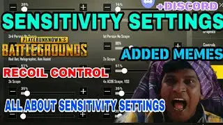 RECOIL CONTROL SENSITIVITY SETTINGS SPRAY CONTRIL IN TAMIL PUBG MOBILE ADDED MEMES