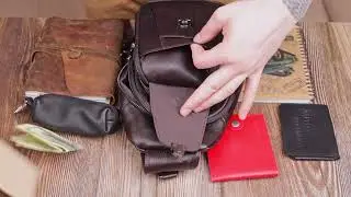 Обзор кожаной сумки через плечо Vintage 21306