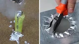 SMART Way To Make A METAL Hole Without A DRILL In 14 SECONDS 