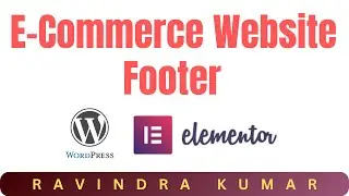 Ecommerce Website Footer Designing in Elementor | Ecommerce Website Wordpress Elementor #elementor