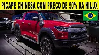 NOVA PICAPE CHINESA  GREAT WALL MOTOR QUER ACABAR COM HILUX E S10 NO BRASIL